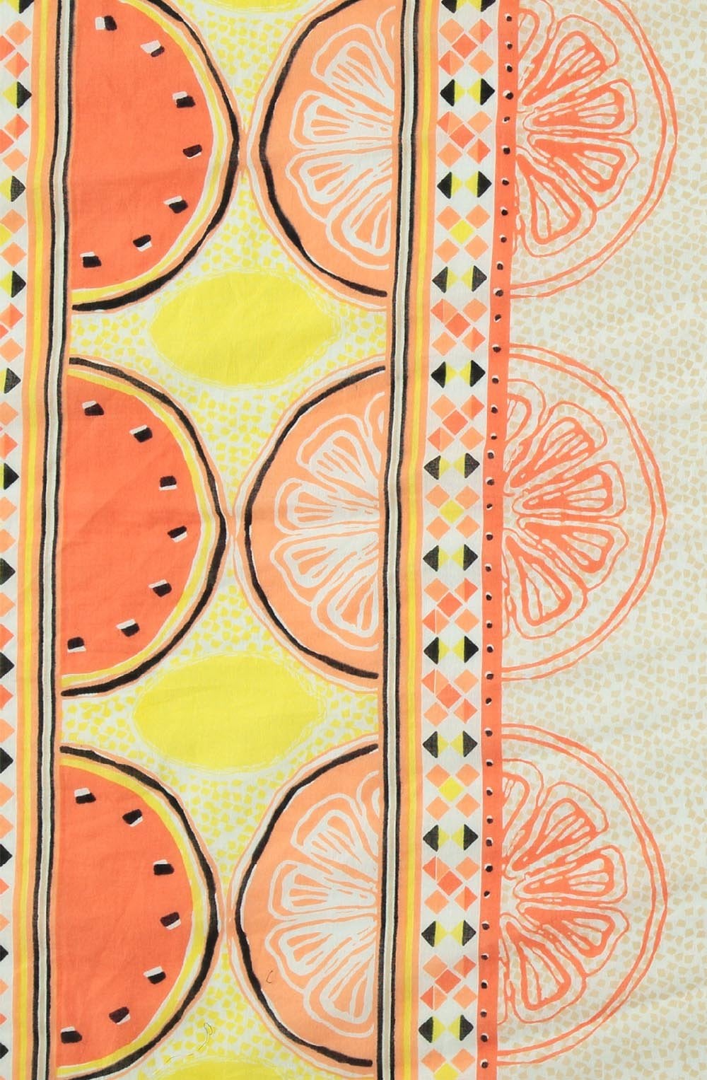 Coral Fruit Pattern Scarf