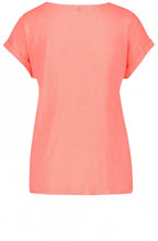 Coral & Metallic Gold T Shirt