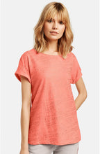 Coral & Metallic Gold T Shirt