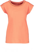 Coral T Shirt with Gold Detail
