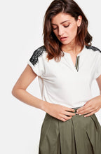 Cream Lace Detailed Top