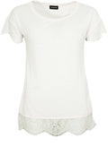 Cream Lace Detailed Top