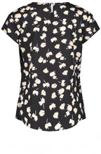 Daisy Print Pleated Blouse