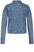 Denim Jacket with Hole Punched Embroidery