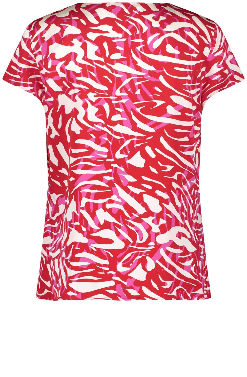 Digital Red and Magenta All Over Print Blouse