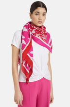 Digital Red and Magenta Cotton Scarf