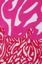 Digital Red and Magenta Cotton Scarf
