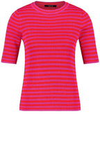 Digital Red and Magenta Fine Knit Top