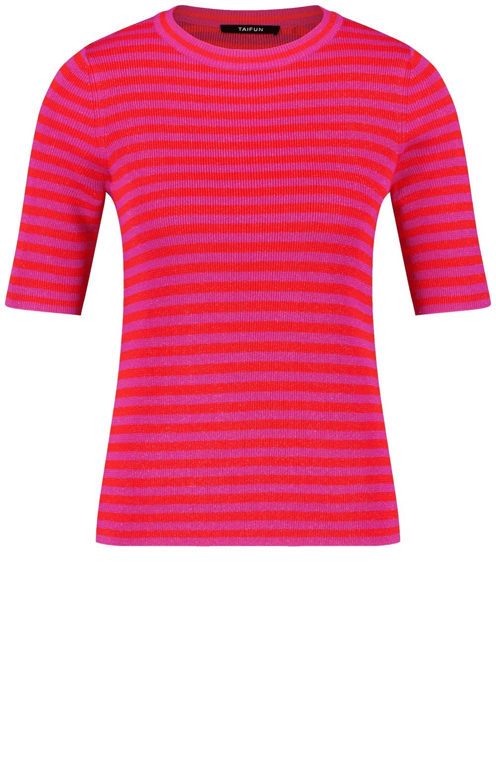 Digital Red and Magenta Fine Knit Top