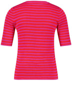 Digital Red and Magenta Fine Knit Top