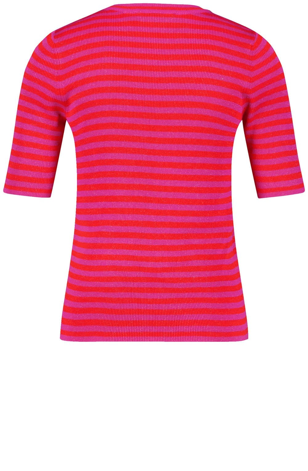 Digital Red and Magenta Fine Knit Top