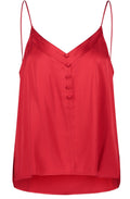 Digital Red Satin Camisole