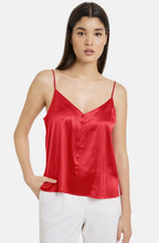 Digital Red Satin Camisole