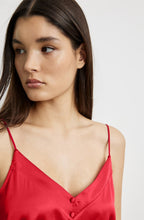 Digital Red Satin Camisole