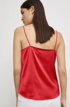 Digital Red Satin Camisole