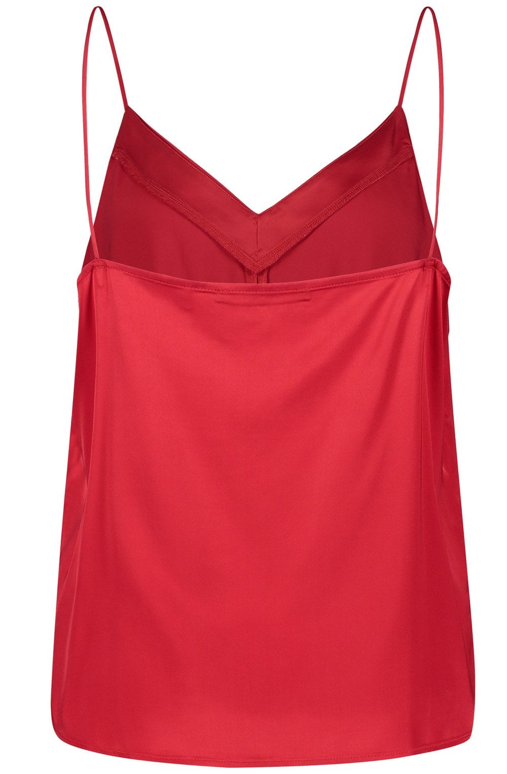 Digital Red Satin Camisole