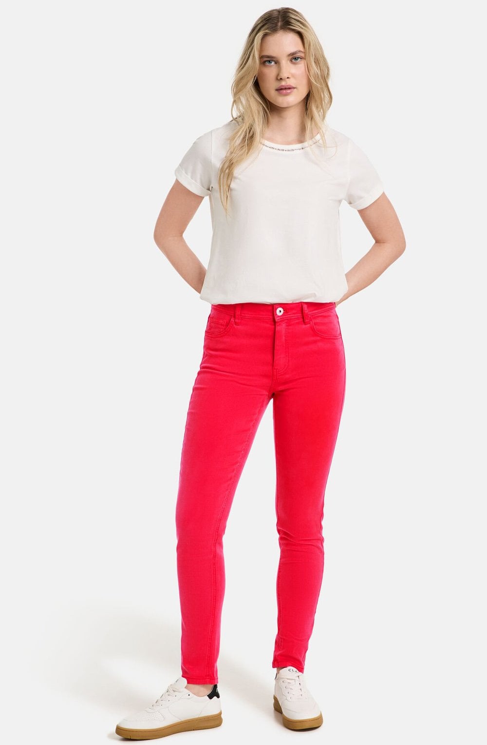 Digital Red Skinny Jeans