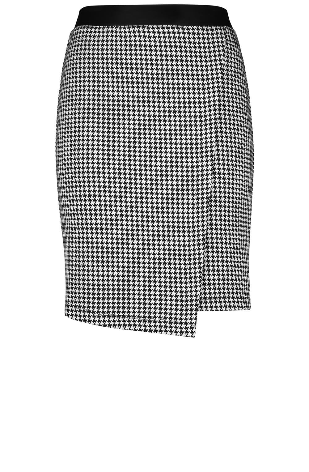 Dogtooth Check Skirt