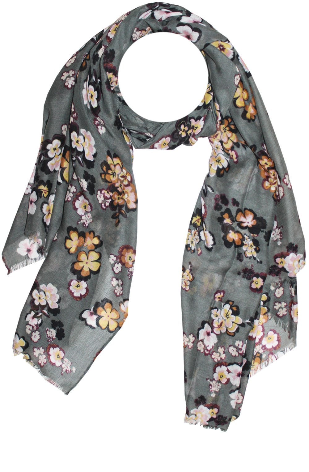 Evergreen Floral Scarf