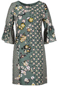 Evergreen Floral Shift Dress