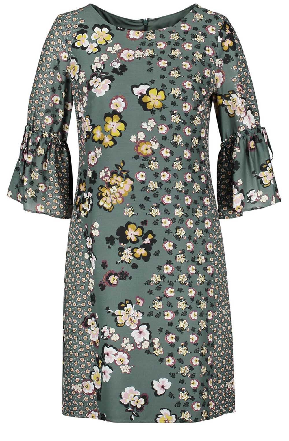 Evergreen Floral Shift Dress
