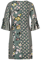 Evergreen Floral Shift Dress
