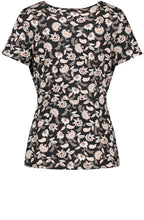 Floral Jersey Peplum Top