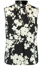 Floral Print High Neck Silky Blouse
