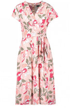 Floral Print Wrap Effect Dress