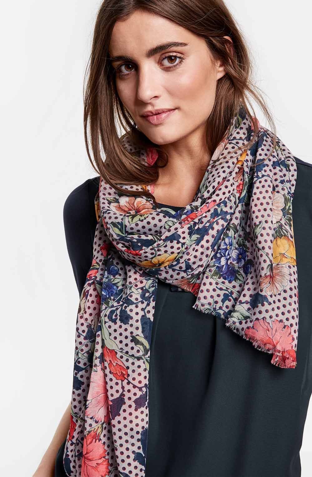 Floral Spotted Scarf