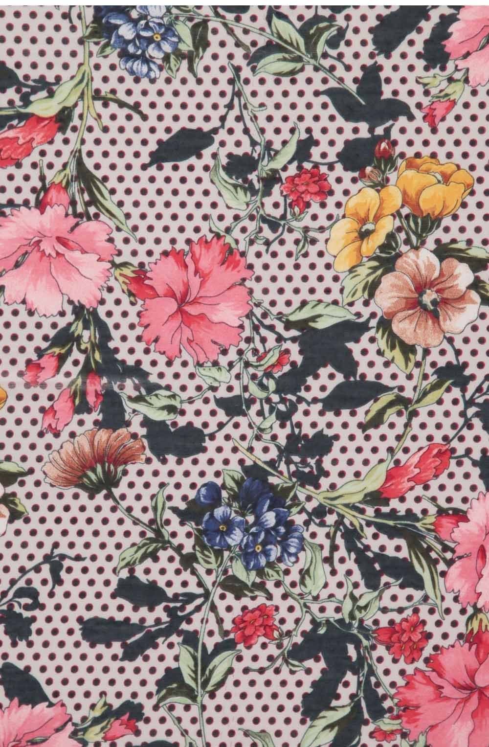 Floral Spotted Scarf