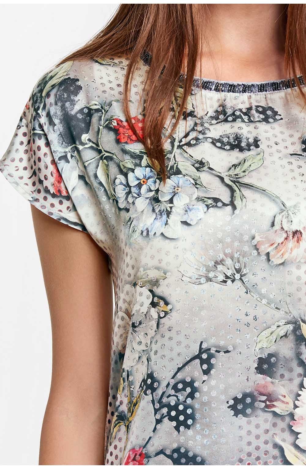 Floral Spotted T Shirt