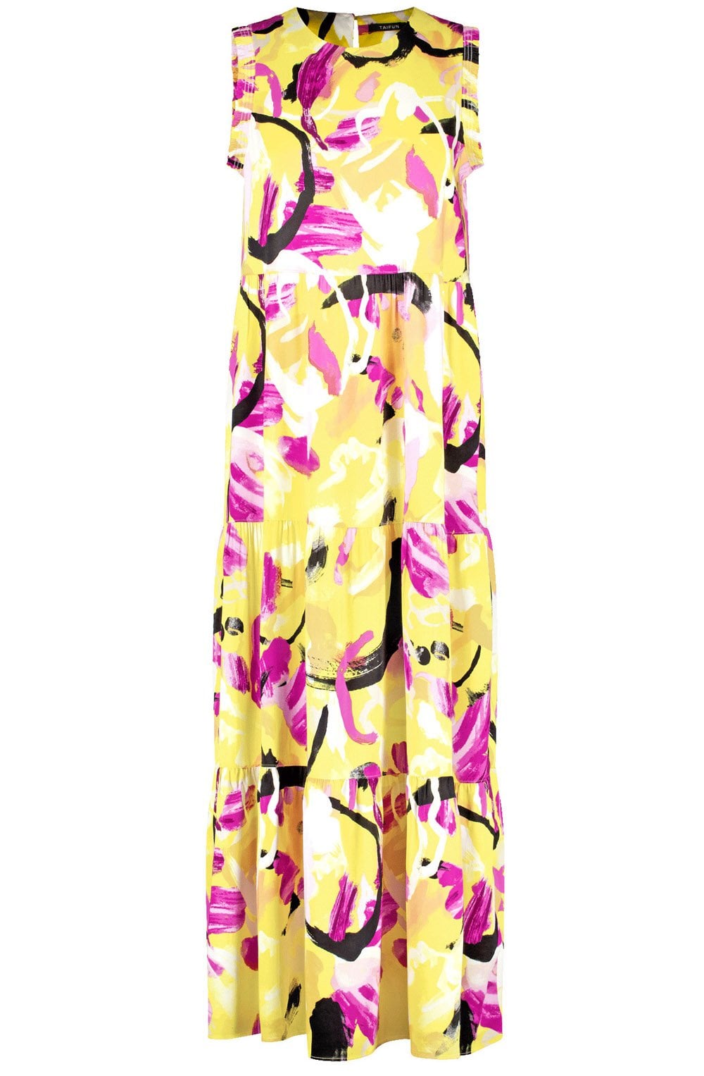 Fresh Lemon Sleeveless Maxi Dress