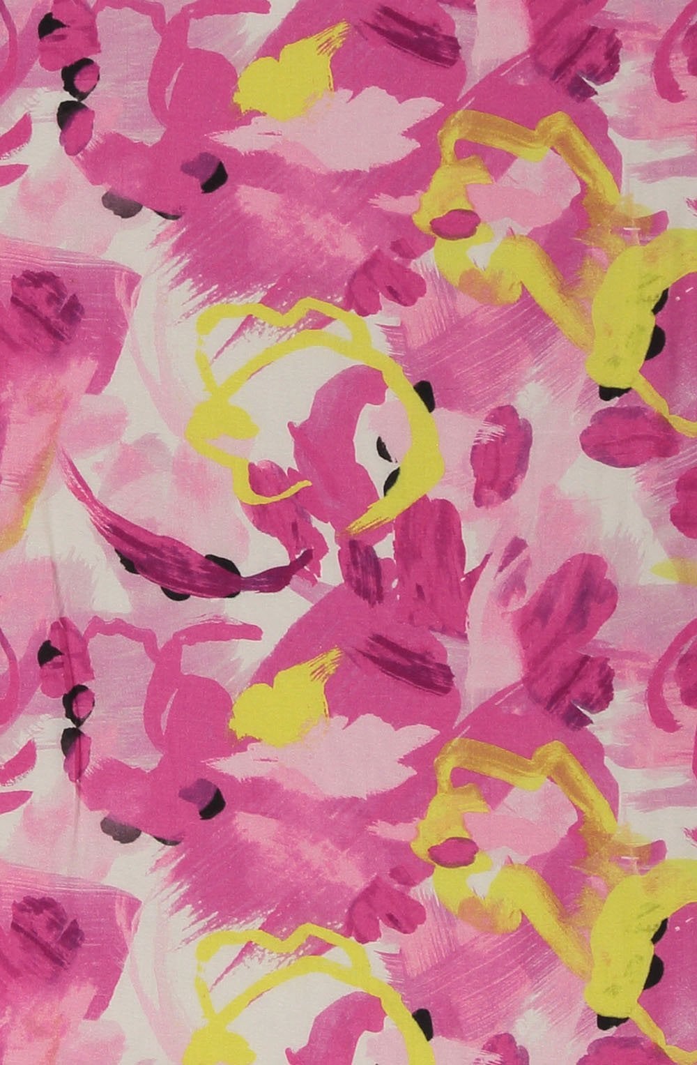Fuchsia Abstract Floral Print Scarf