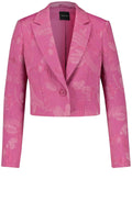 Fuchsia Jacquard Bolero Blazer
