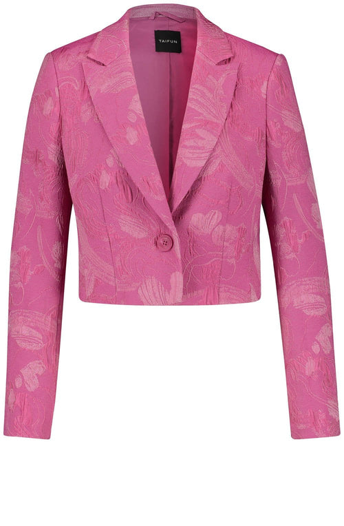 Fuchsia Jacquard Bolero Blazer
