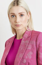 Fuchsia Jacquard Bolero Blazer