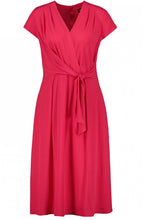 Fuchsia Pink Wrap Effect Dress