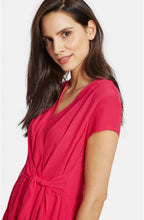 Fuchsia Pink Wrap Effect Dress