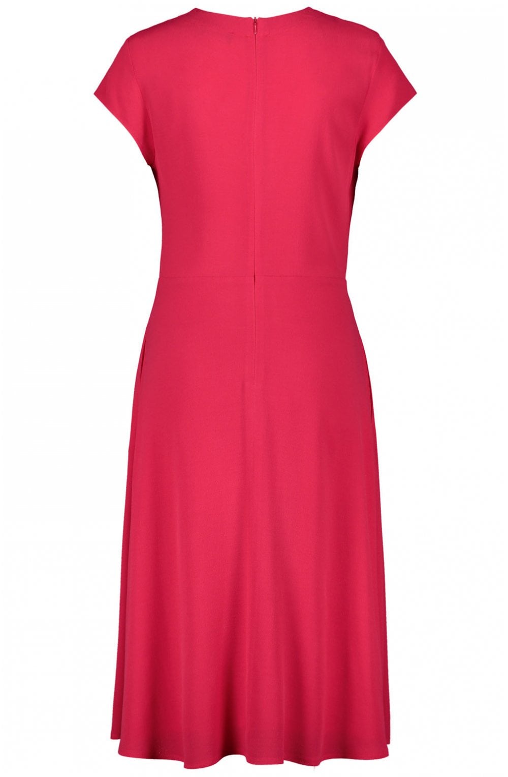 Fuchsia Pink Wrap Effect Dress