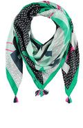 Green Bold Design Scarf