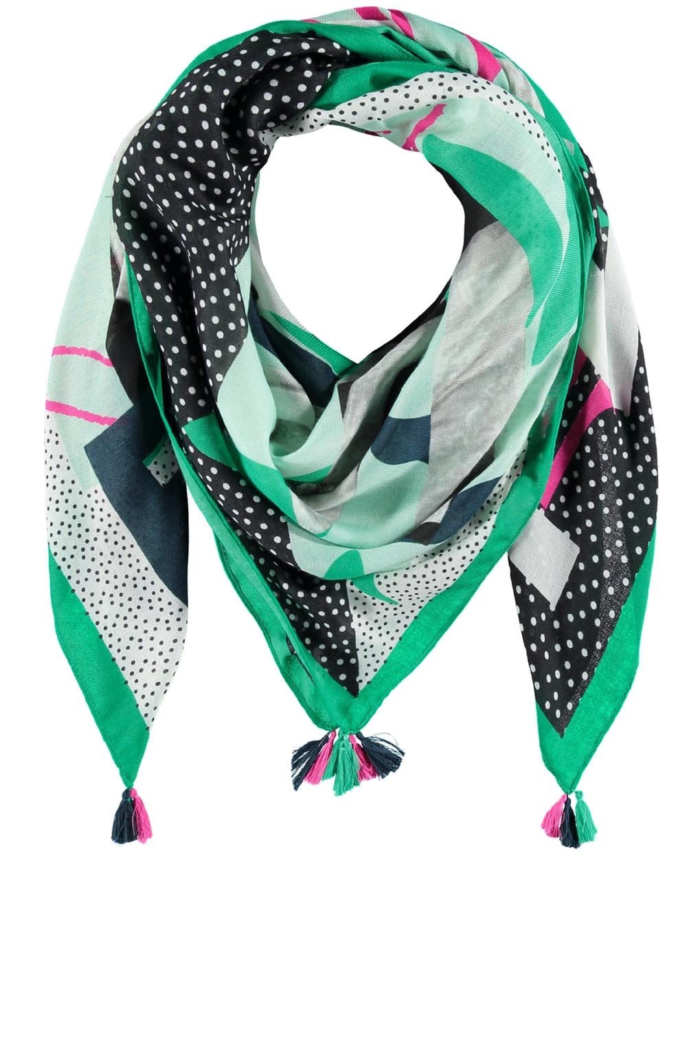 Green Bold Design Scarf