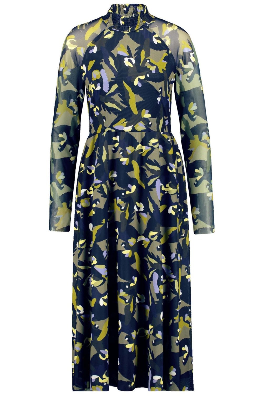Green Bold Print Maxi Dress