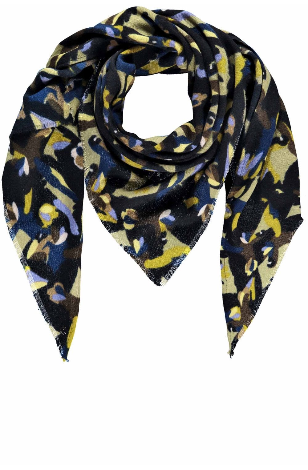 Green Bold Print Scarf
