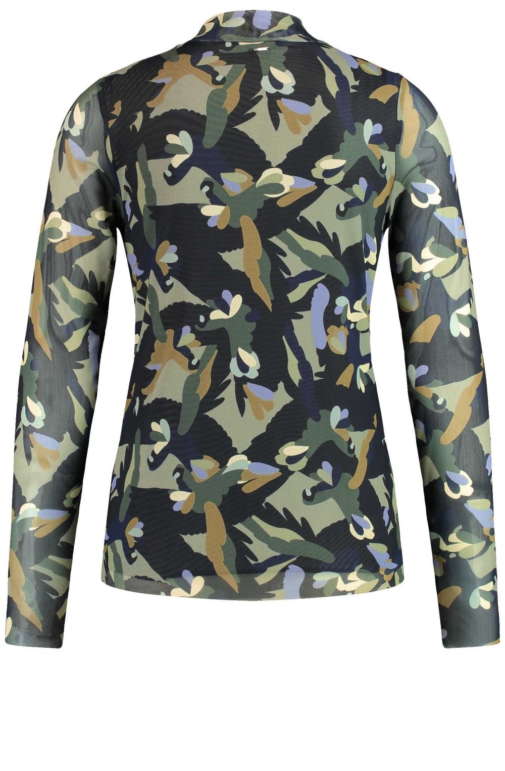 Green Bold Print Top