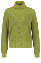 Green Chunky Ribbed Jumper