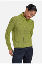 Green Chunky Ribbed Jumper