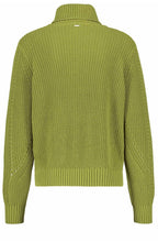 Green Chunky Ribbed Jumper
