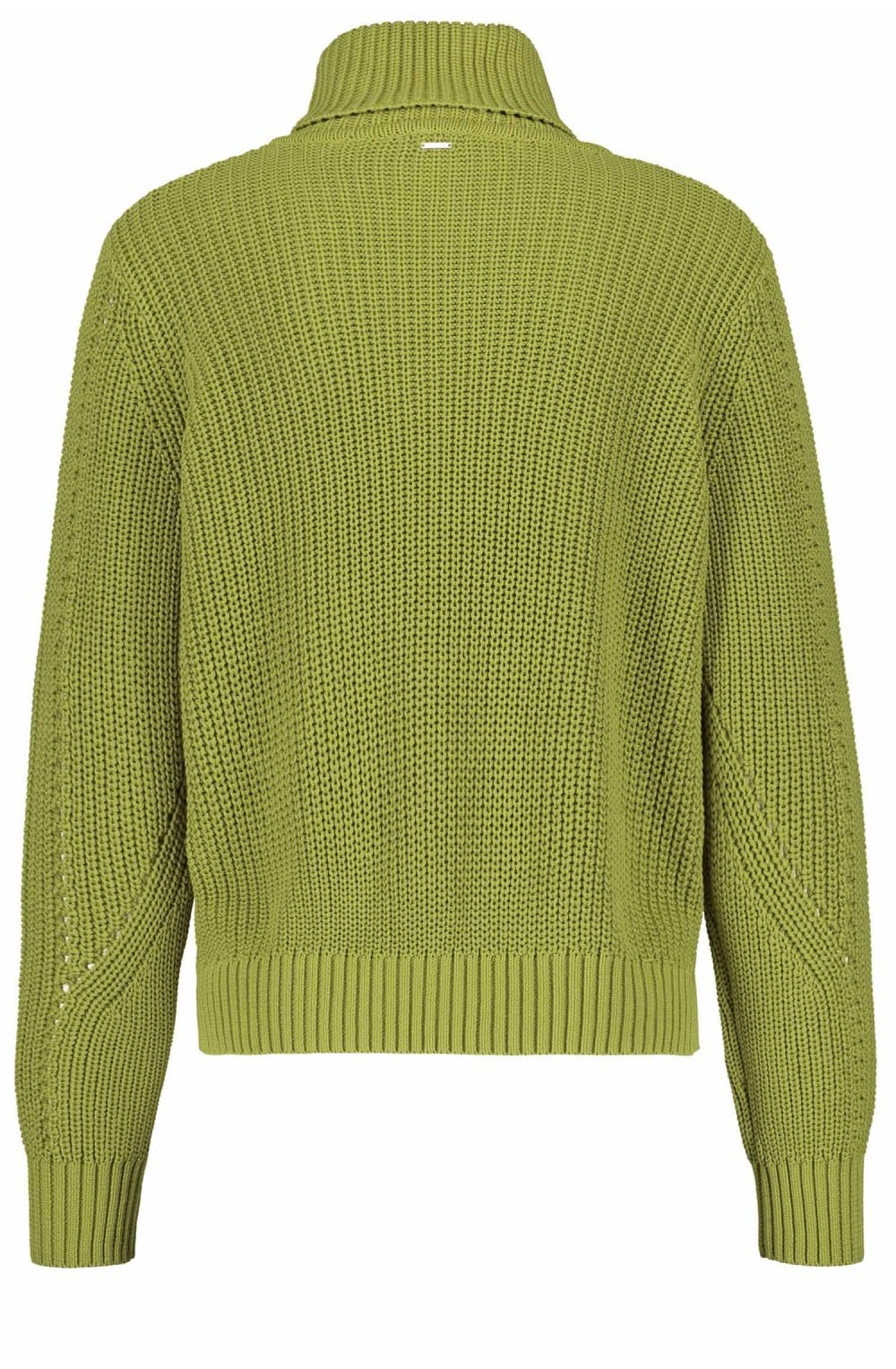 Green Chunky Ribbed Jumper