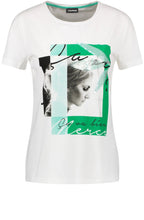 Green Front Design T Shirt